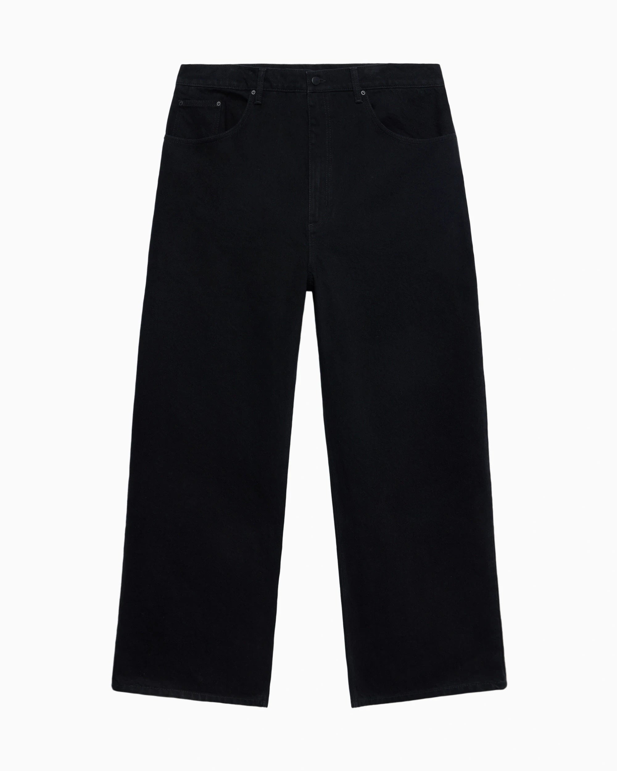 Black Low Rise Classic Denim Jeans