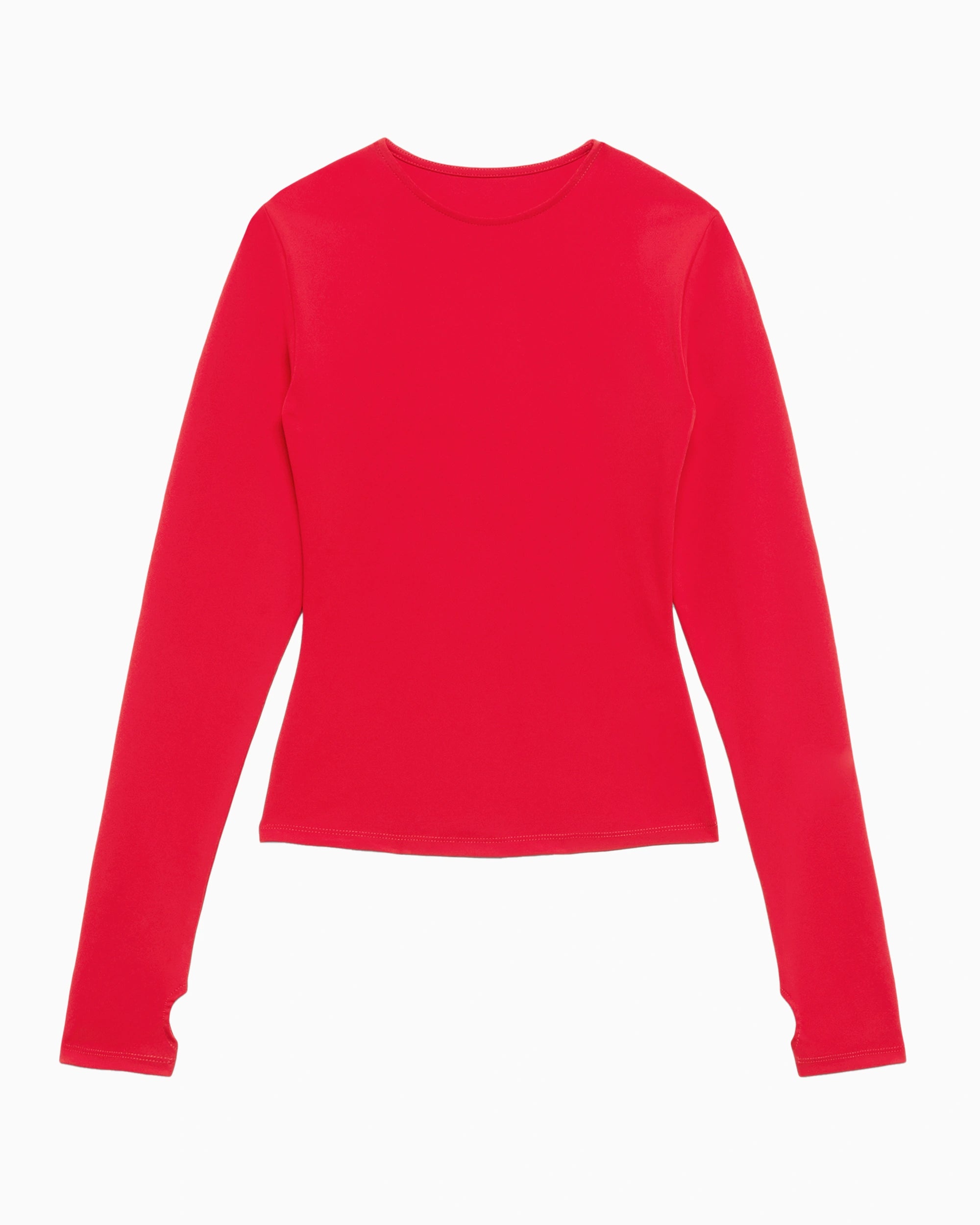 Scarlet Thumbhole Long Sleeve Tee for Active Wear