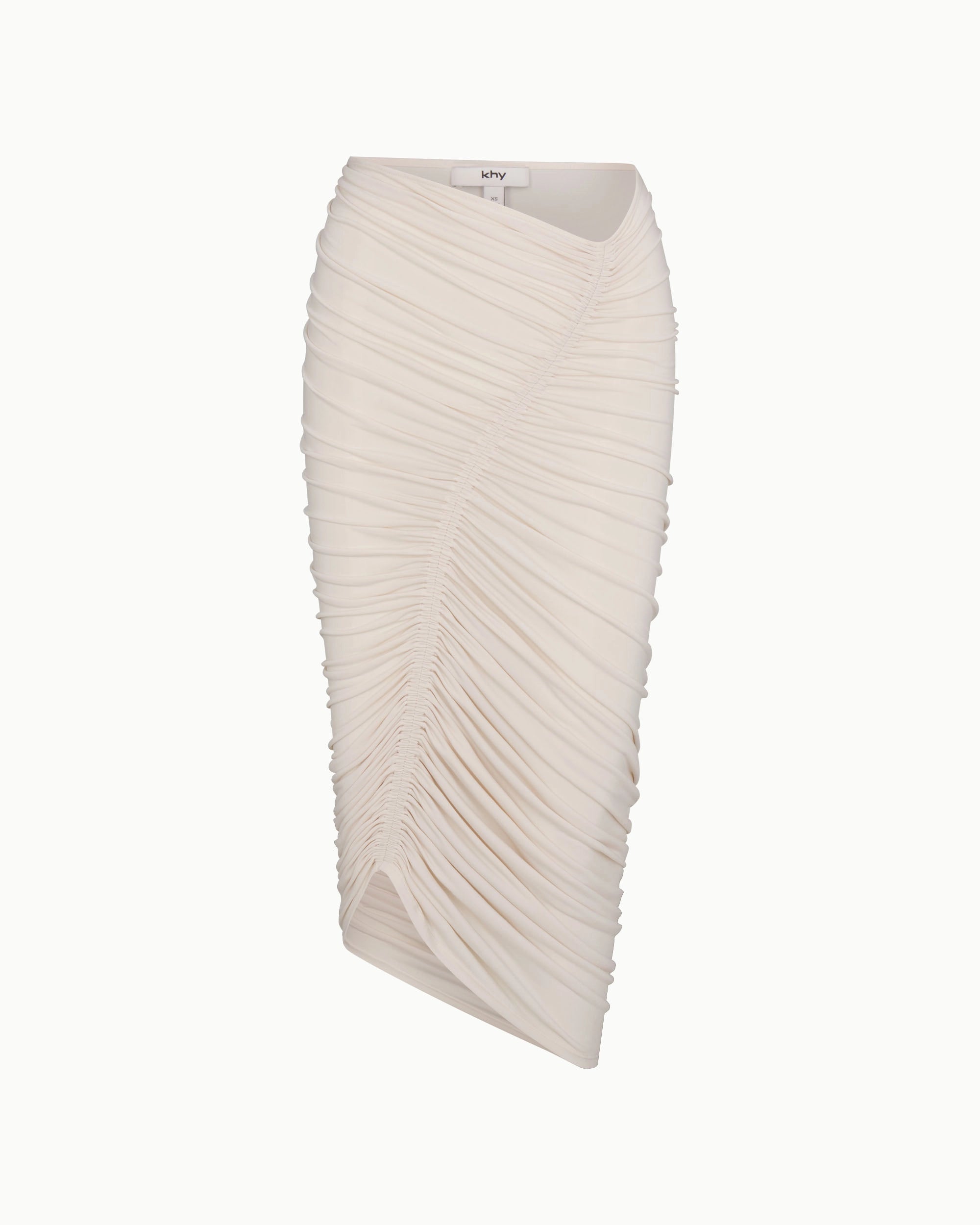 Shell Asymmetrical Ruched Skirt - Trendy & Elegant