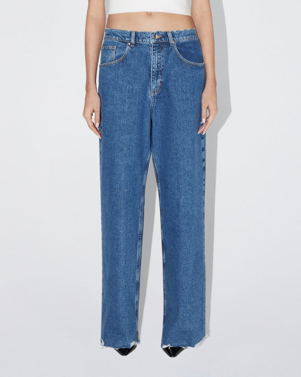 Medium Wash Low Rise Classic Jeans